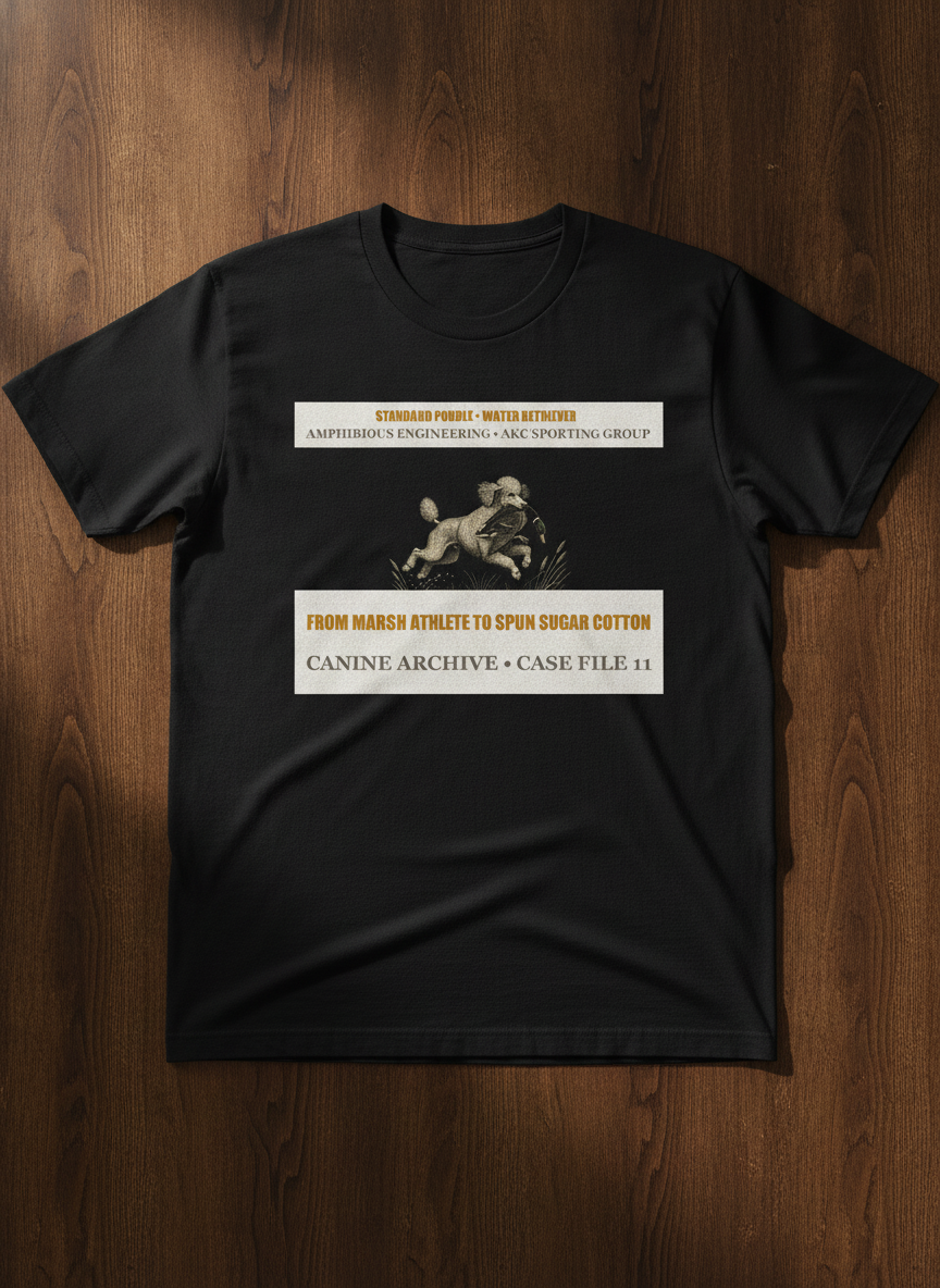 Standard Poodle Water Retriever t-shirt Canine Archive